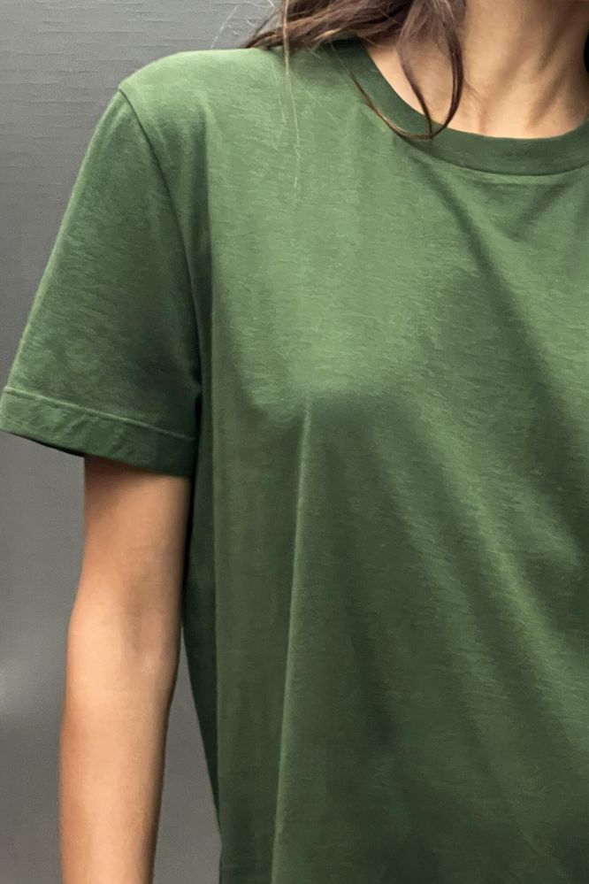 Zara футболка хакі, оверсайз розмір s