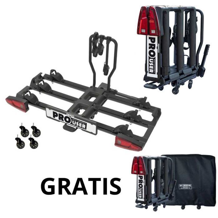 Bagażnik na hak 3 rowery Składany ProUSer Fg3 LED GRATIS FV23 RATY 0%