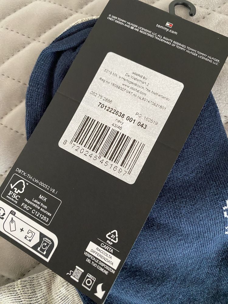 Skarpety meskie 2 pary Tommy Hilfiger orginalne