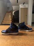 Buty Nike Wysokie Czarno Niebieskie