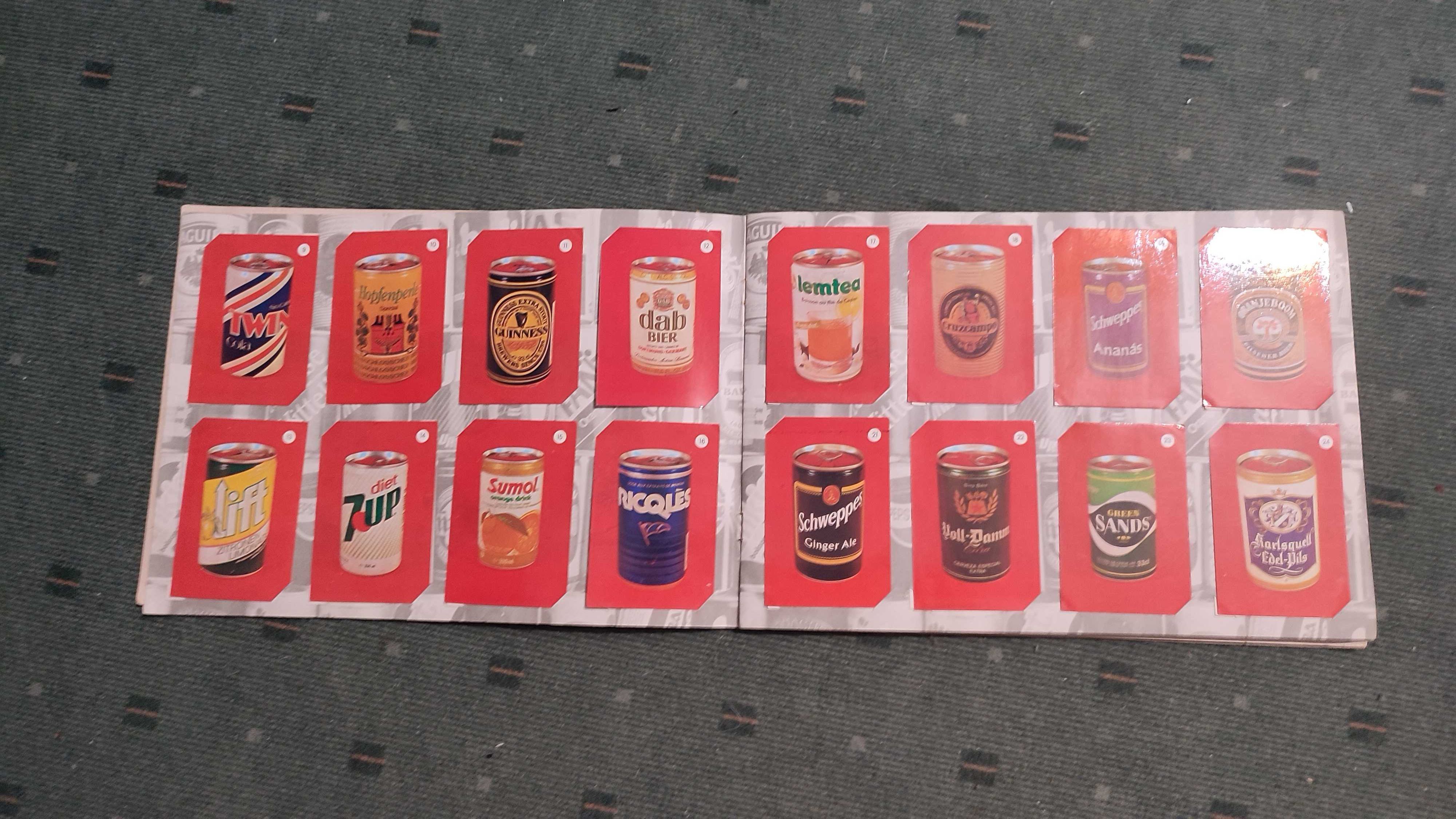 O Mundo das Bebidas - caderneta completa com 128 calendários