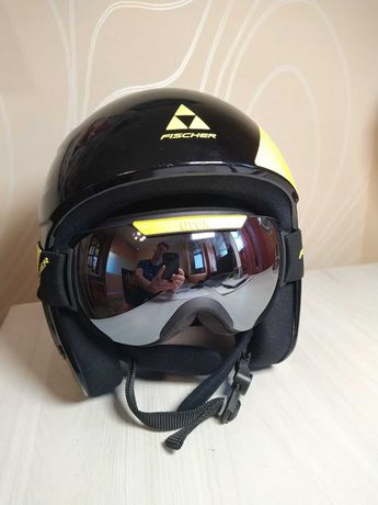 Шлем горнолыжный Fischer (UVEX) + очки UVEX
