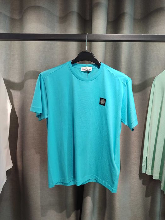 Футболка STONE ISLAND 24113 Short Sleeve T-Shirt Aqua SI0155-AQ