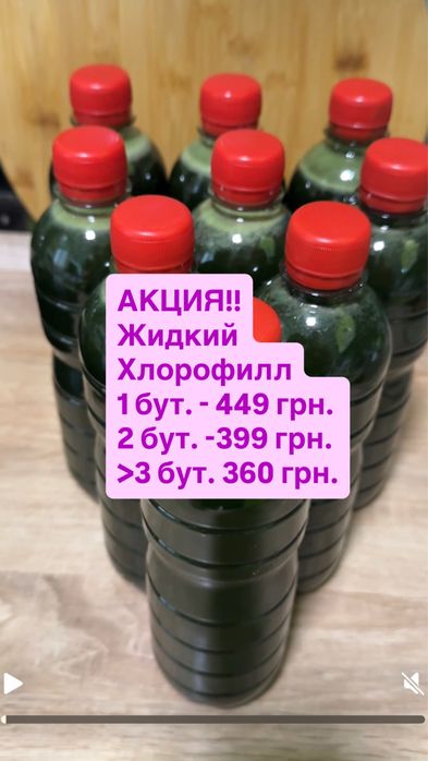 Хлорофилл жидкий из соков дикоросов (лопух, крапива, обуванчик), витС