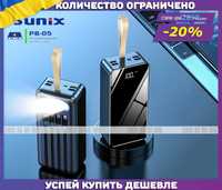 Хит! Повер Банк / Power Bank Sunix PB-05 50000 мАч (4-USB/Type-C/LED)