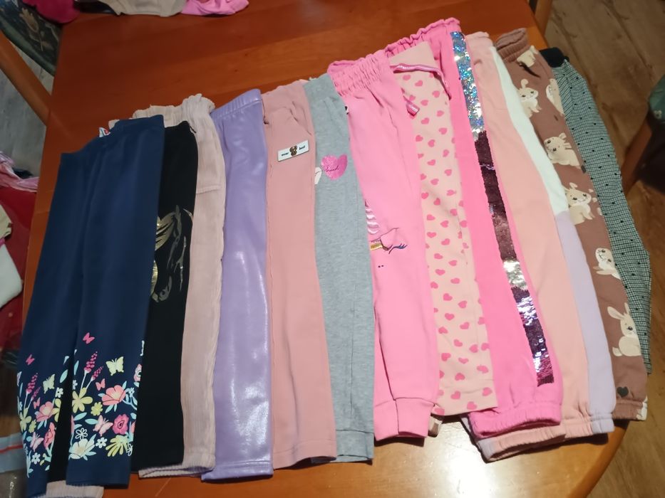 Paczka ubrań dla dziewczynki rozmiar 110