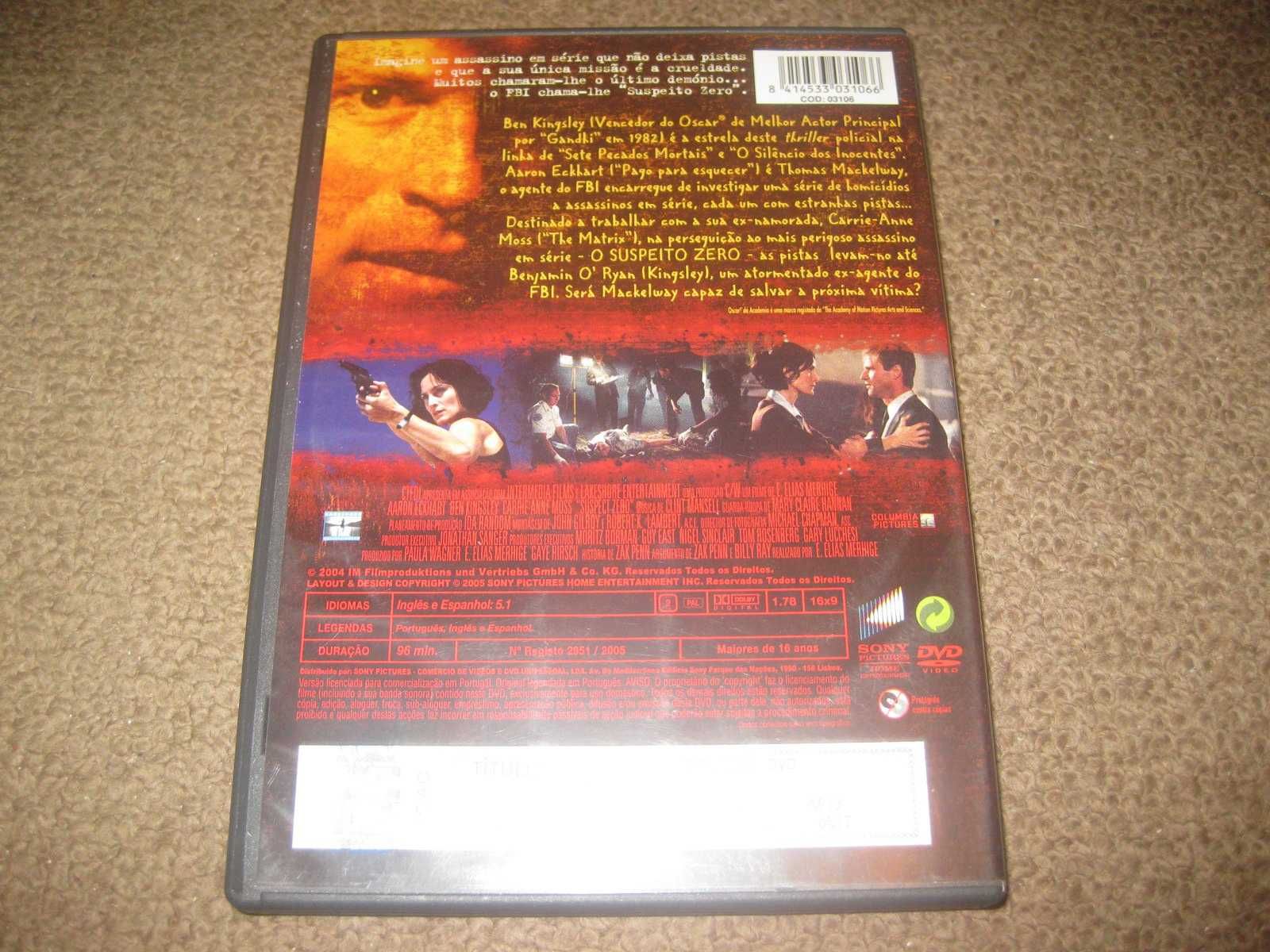 DVD "O Suspeito Zero" com Aaron Eckhart