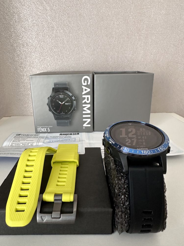 Garmin, fenix5, Sapphire, Black, GPS Watch