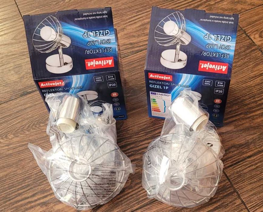 2x Reflektor LED ActiveJet AJE-GIZEL 1P pojedynczy dwie szt piękne