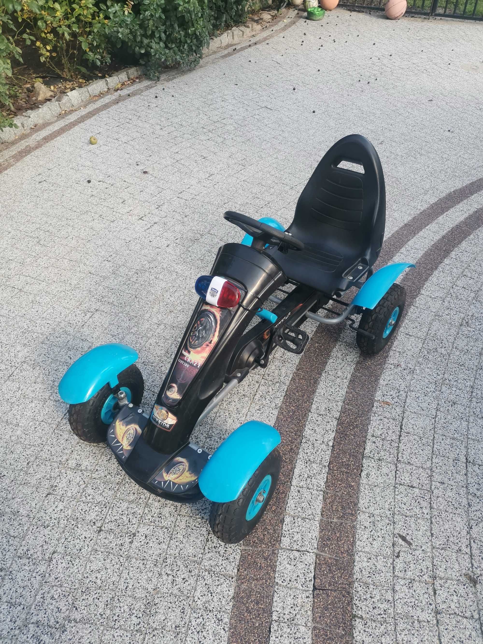 Gokart na pedały dla dziecka niebieski