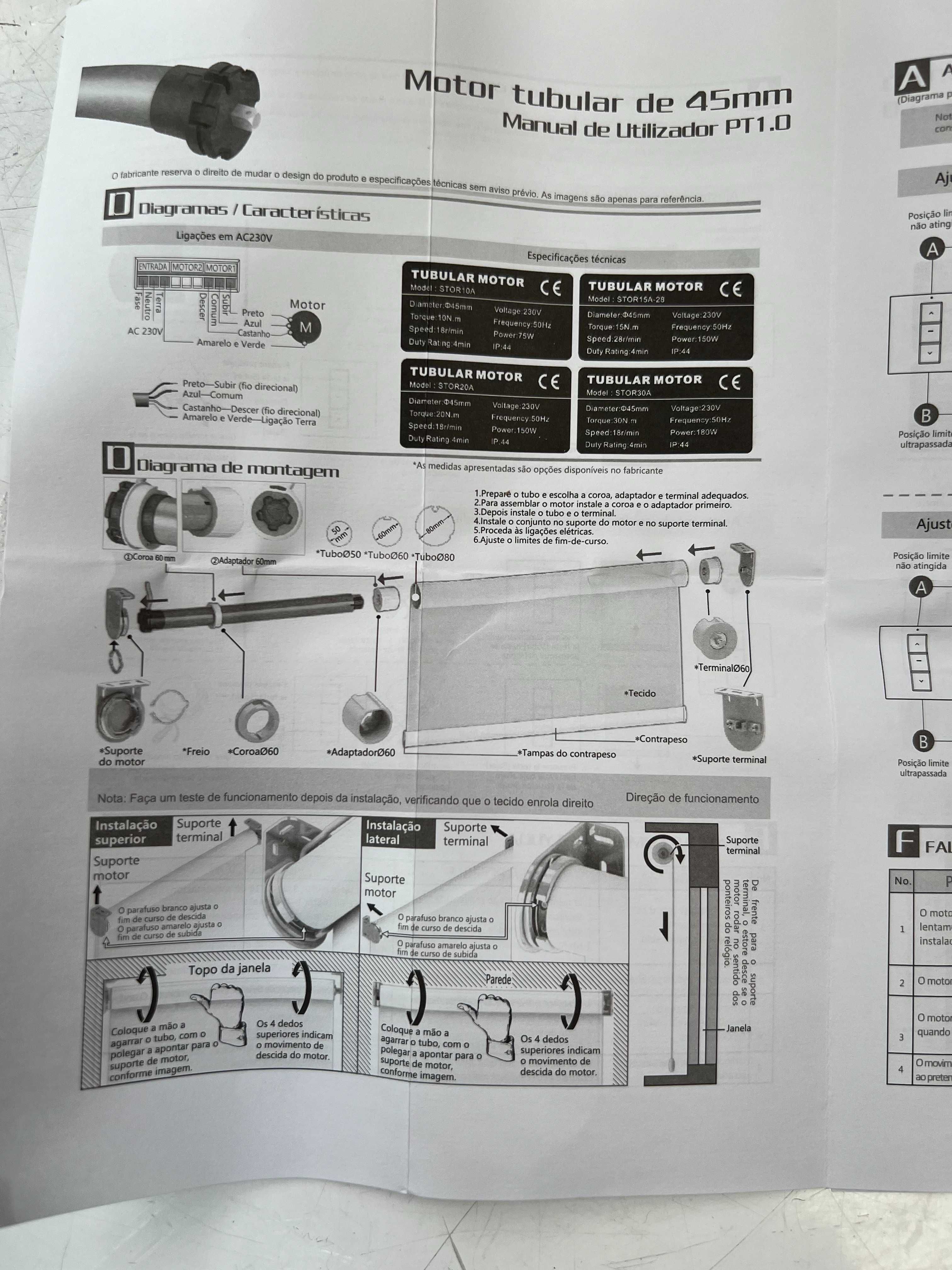 Motores de estore eléctricos