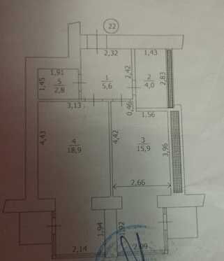Продам простору Євро2 кімнатну квартиру з ремонтом. Оф.2%.Без комісії!