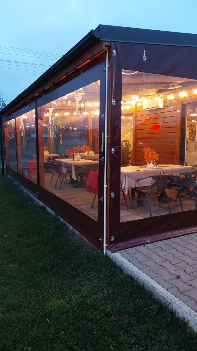 PROMOCJA PLANDEKI na wymiar osłony tarasowe wiaty ogródki piwne altany