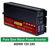 Inversor onda pura 2000 a 8000W.  Disponíveis com e sem comando.