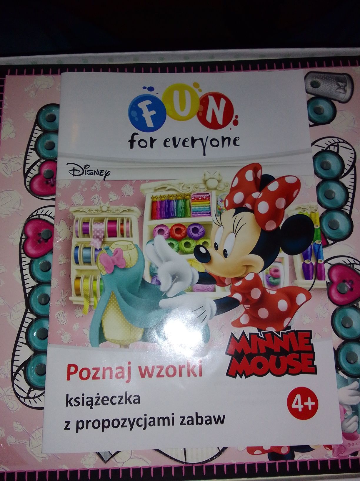 Minnie mouse poznajemy wzorki gra planszowa
