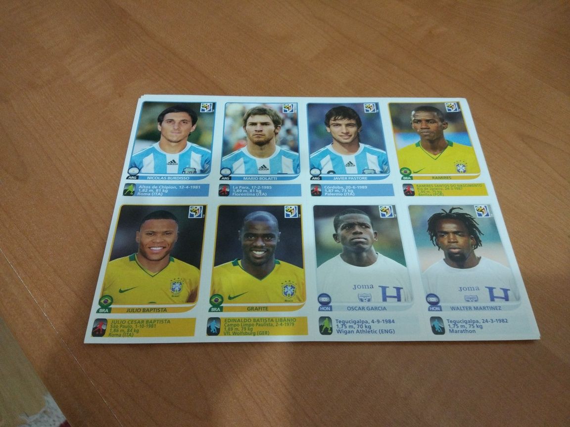 Panini 80 cromos extra South Africa 2010