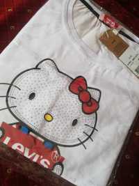 Koszulka Hello Kitty XXL Levis biała