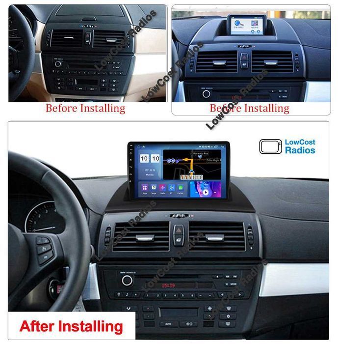 Auto Rádio ANDROID - BMW X3 [E83] (2004 a 2010) | 9'' GPS BT USB WIFI