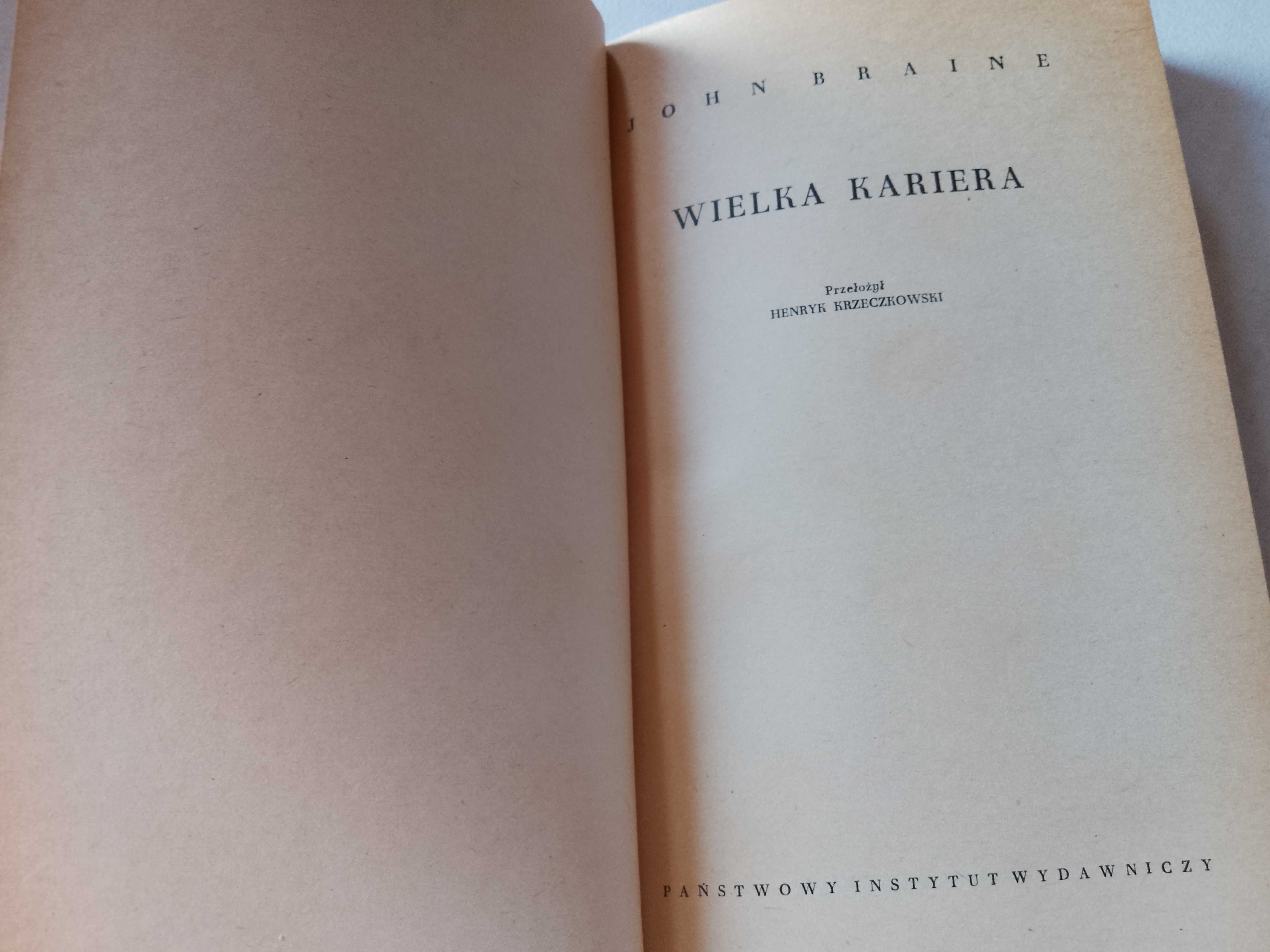 John Braine "Wielka kariera" 1973