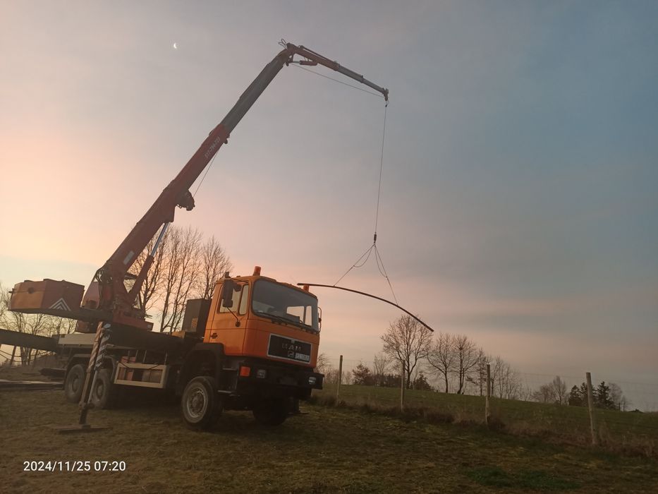 Dźwig Usługi dźwigowe - alternatywa Manitou, HDS, dekarski -  do 34m