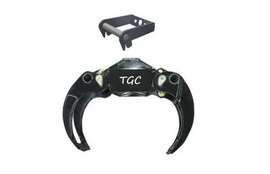 Chwytak do drzewa 85cm z mocowaniem do minikoparki, koparki