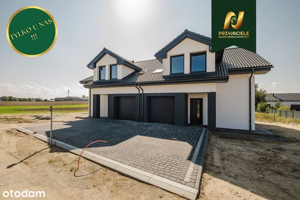 dom pół bliźniaka - 151,10 m2 koło jeziora Tuchom!