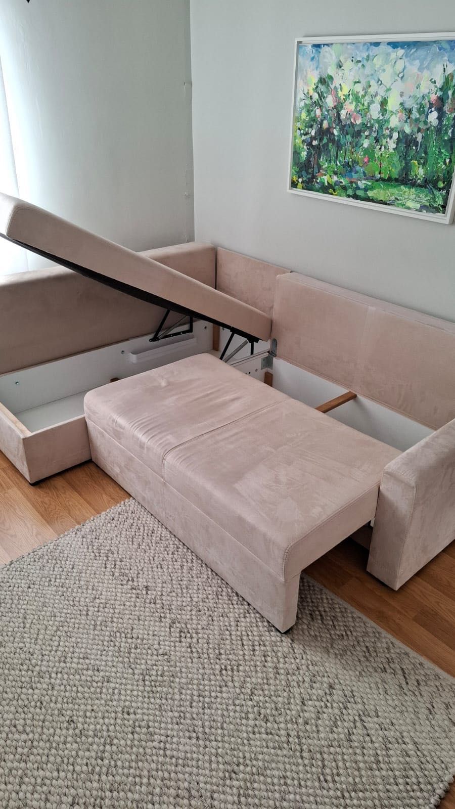 Narożna sofa  z funkcją spania (Agata Meble) - Stan Idealny!