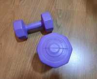 Halteres Dumbell - 2,50kg cada