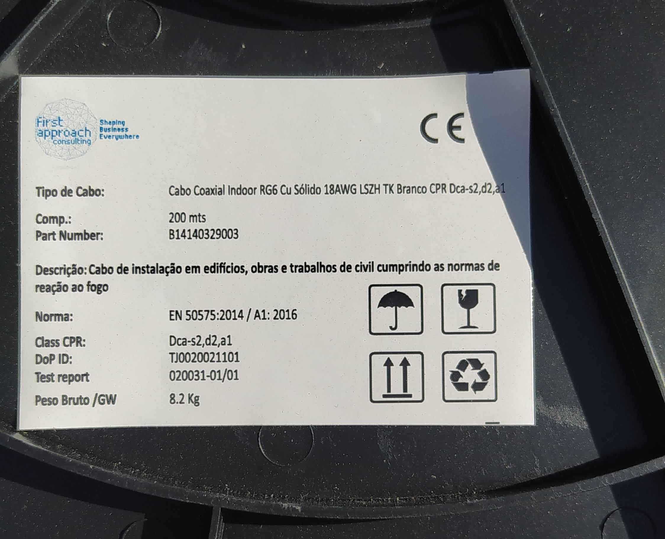 Cabo Coaxial RG6