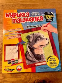 Wypukła kolorowanka Rottweiler