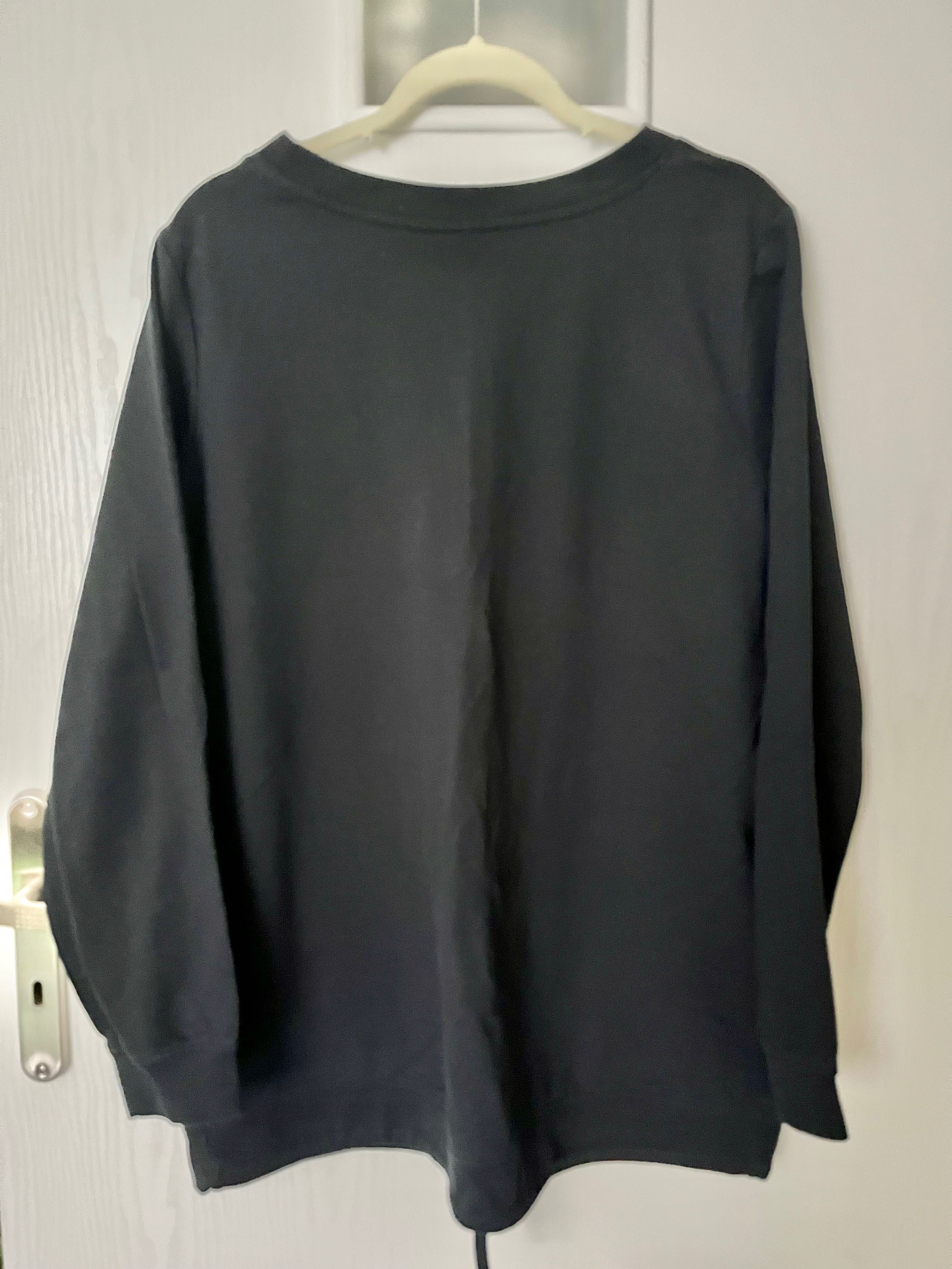 Bluza ciążowa  XXL 44 bawełna czarna