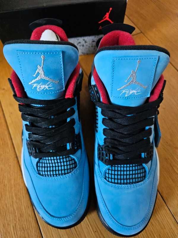 Buty AirJordan4 Retro niebieski nowy z metką UnisexTrampki 44.5