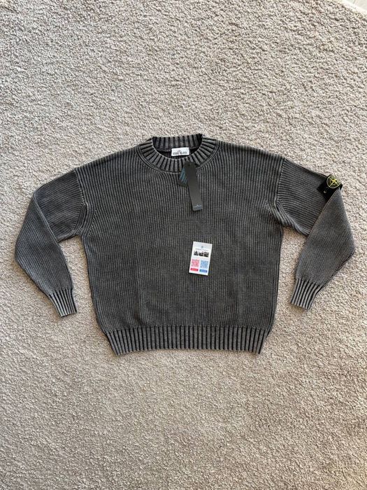 Свитер Stone Island крупной вязки