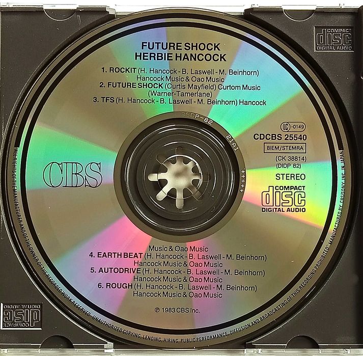 Herbie Hancock – Future Shock CD 1983 stare wydanie japońskie!