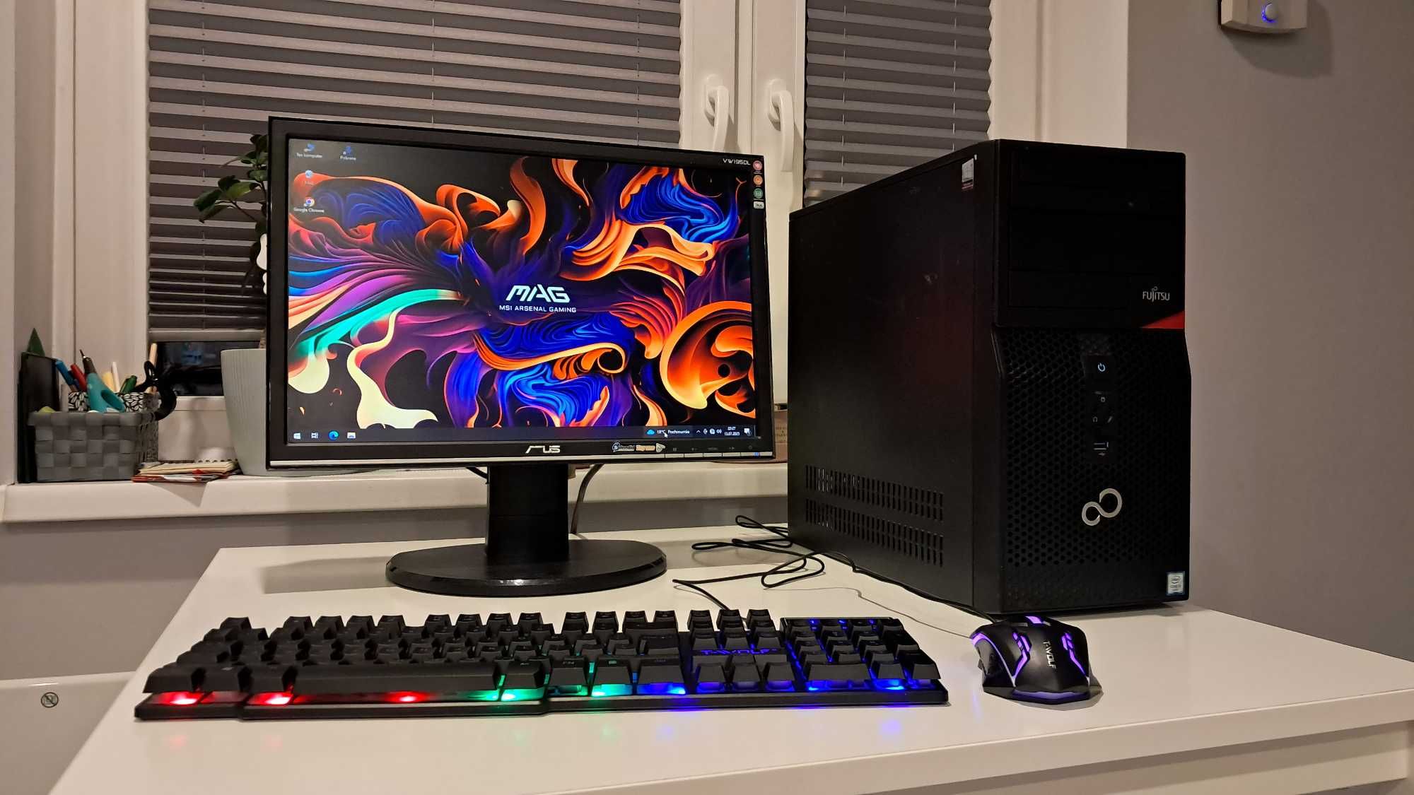 Zestaw Do Gier i3 6100 4x3.7Ghz/Grafika-4GB/WiFi/8GB-ddr4/SSD/Monitor