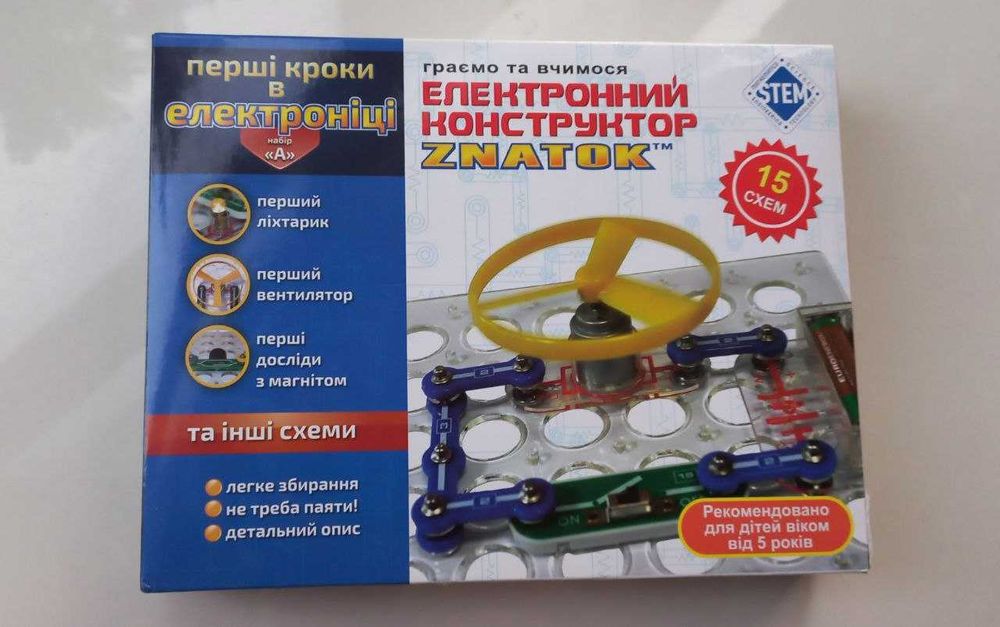 Електронний конструктор  ZNATOK 15 схем