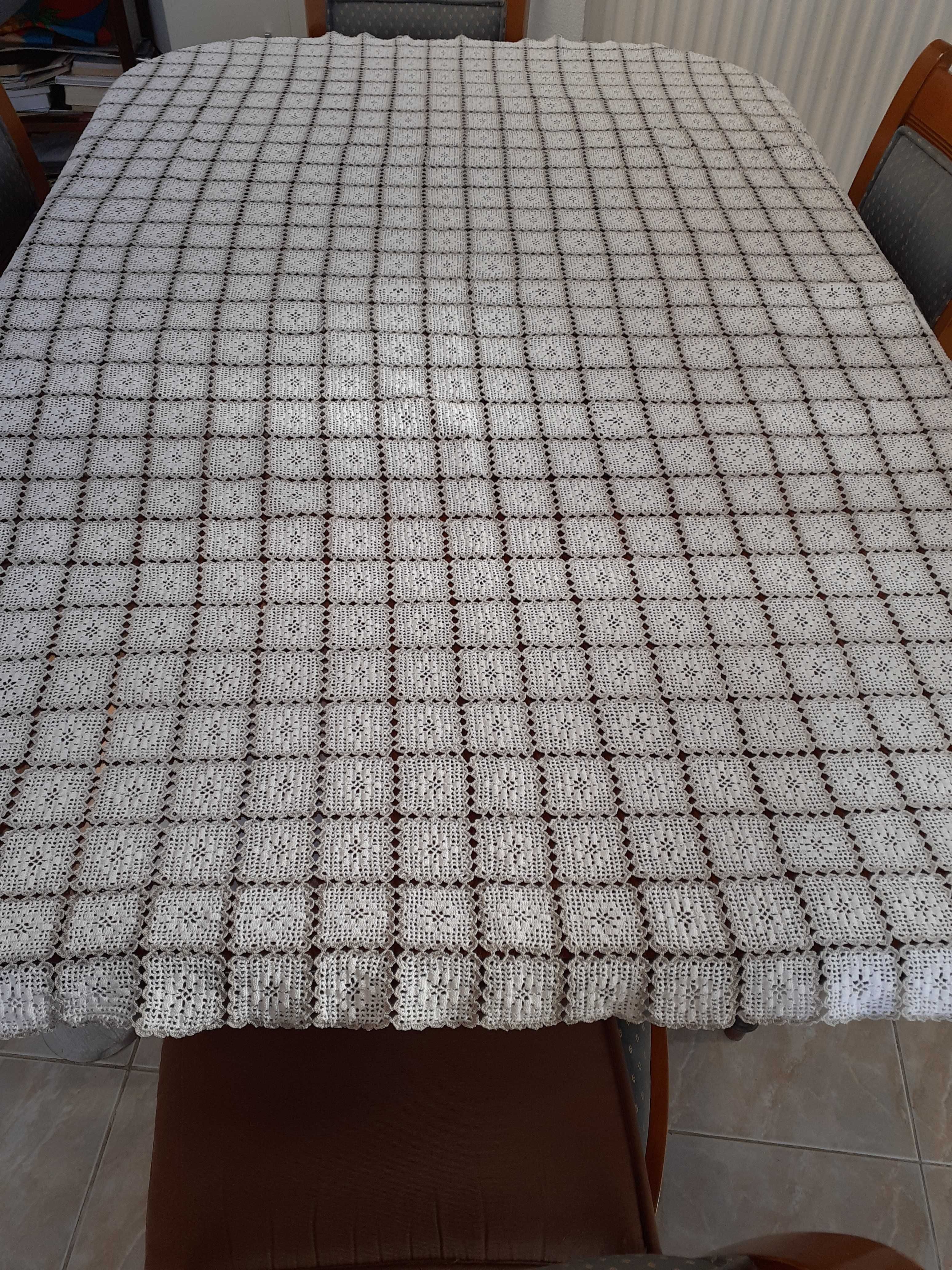 Toalha grande crochet fino à mão (linda e BARATA)