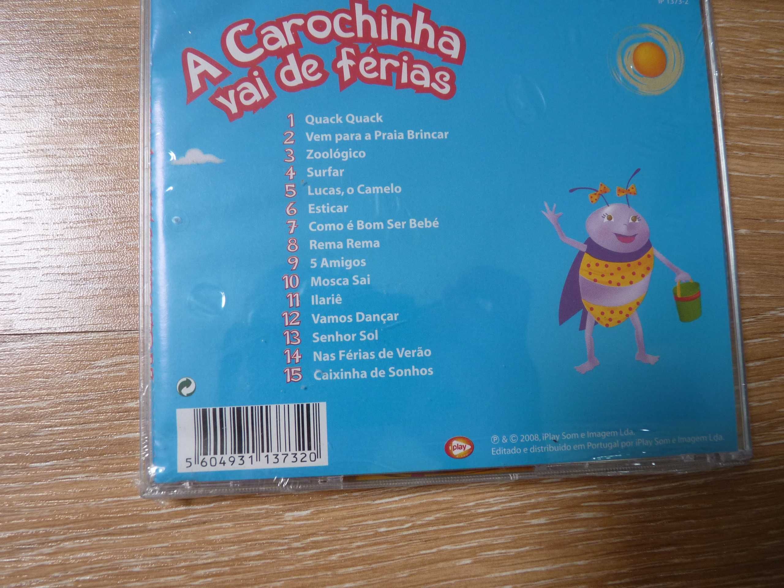 Cd musical infantil "A Carochina vai de férias"