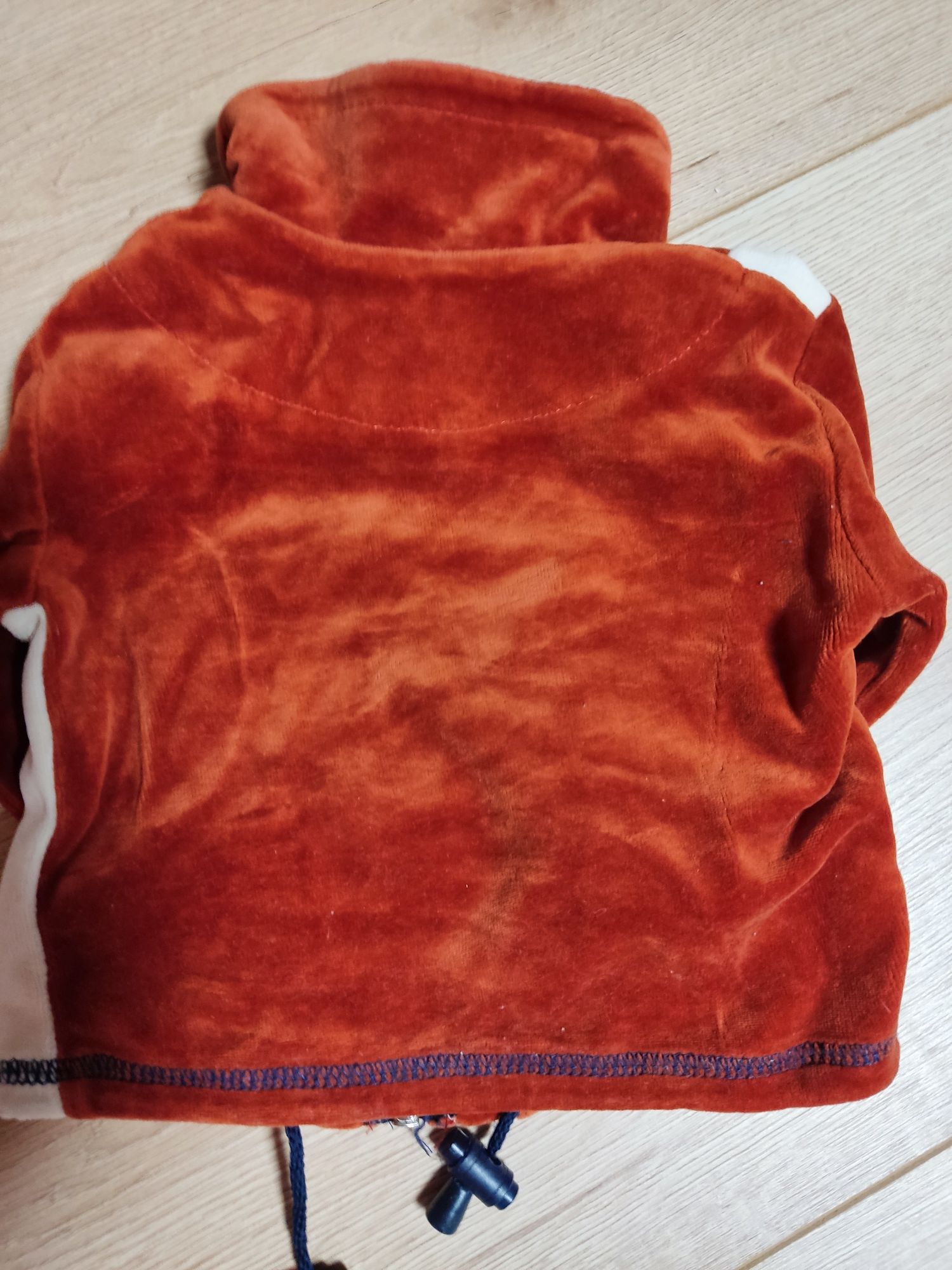 Bluza polarowa 68, brąz, beż,rudy