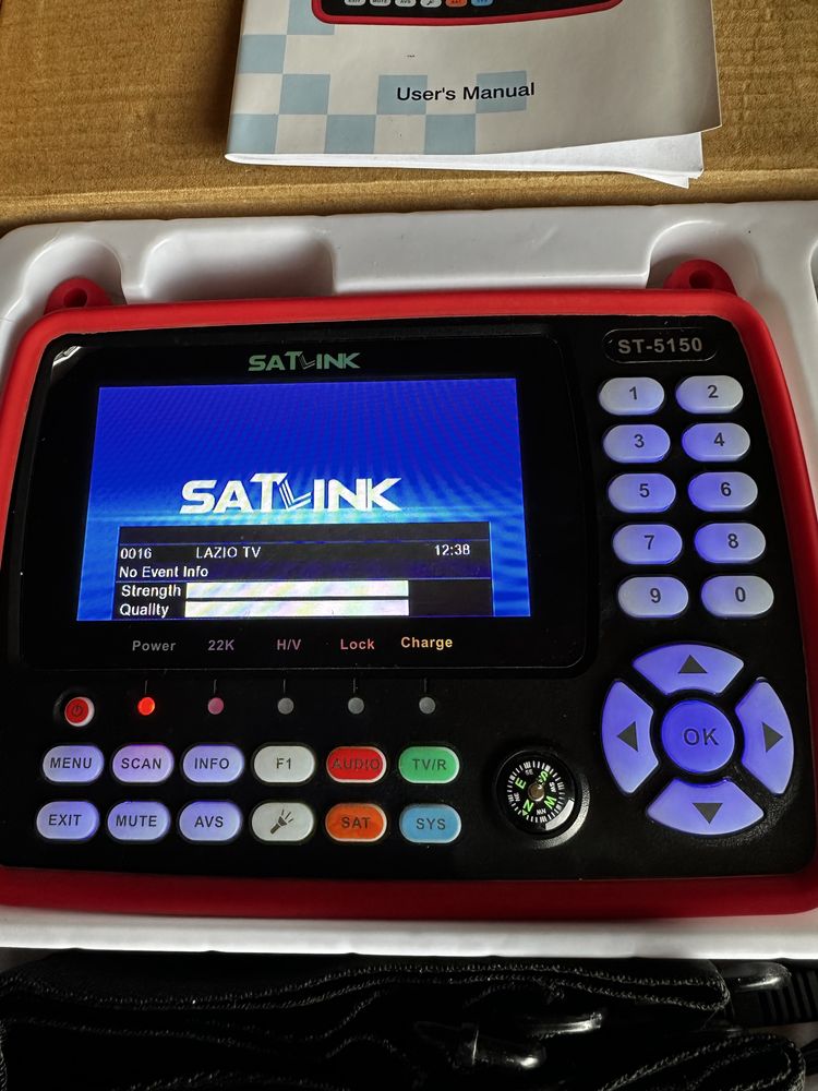 SATLINK ST-5150 DVB-S2/T2 Прилад для налаштування супутникової антени