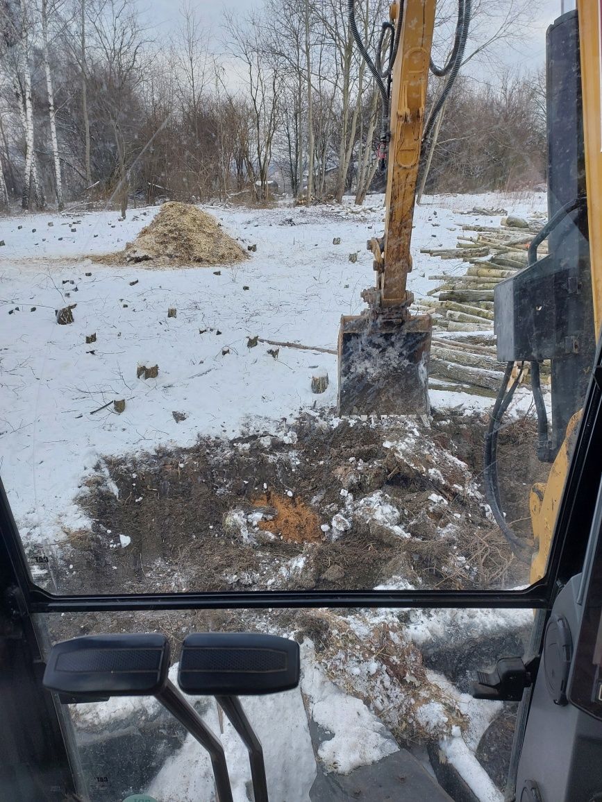 Usługi koparką kołową, prace ziemne,wyburzenia, drogi dojazdowe