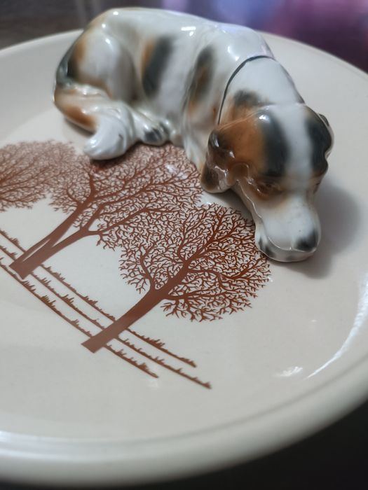 figurka psa Goebel 1936
mysliwskiego figurka porcelanowa
figurk