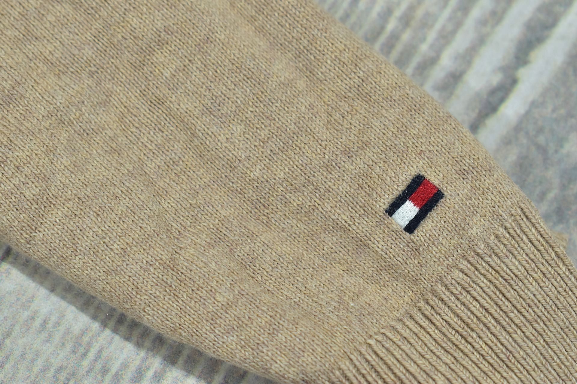 TOMMY HILFIGER Cotton Cashmere Sweter Męski / XXL