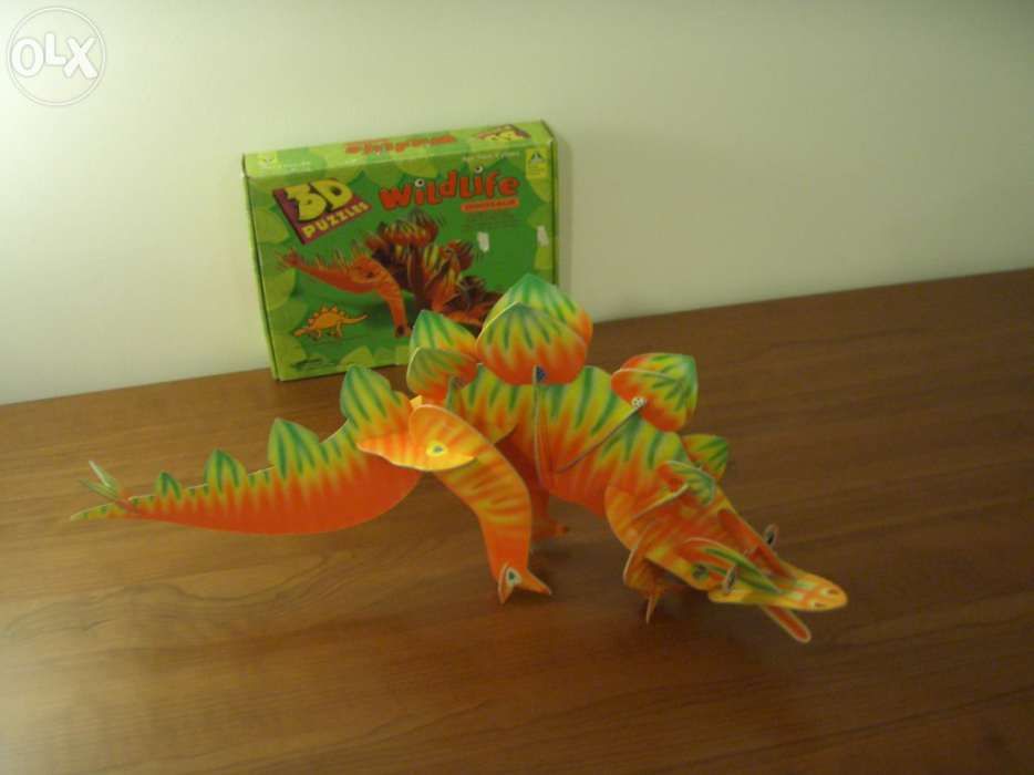 Puzzle animais selvagens - dinossauro em 3 dimensões de 30 peças