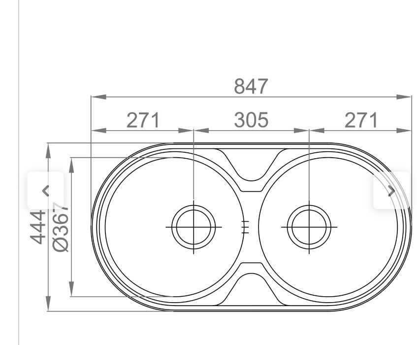 Lava-louça Rodi 84.7X44 cm inox
