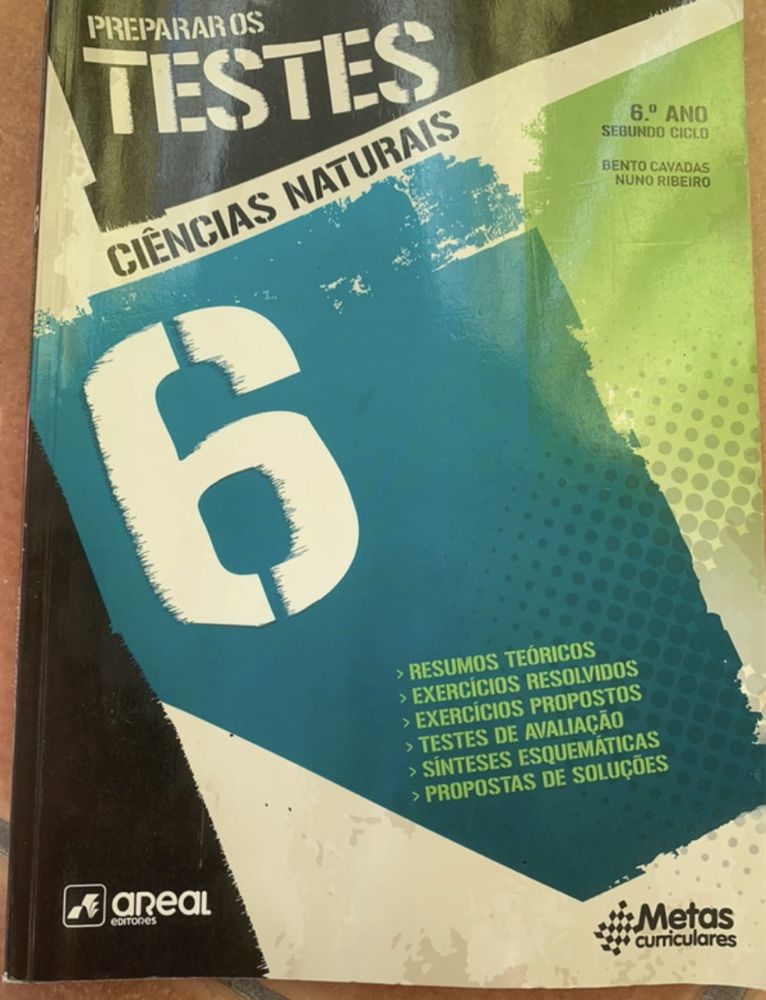 Livro Preparar os testes Ciências Naturais 6