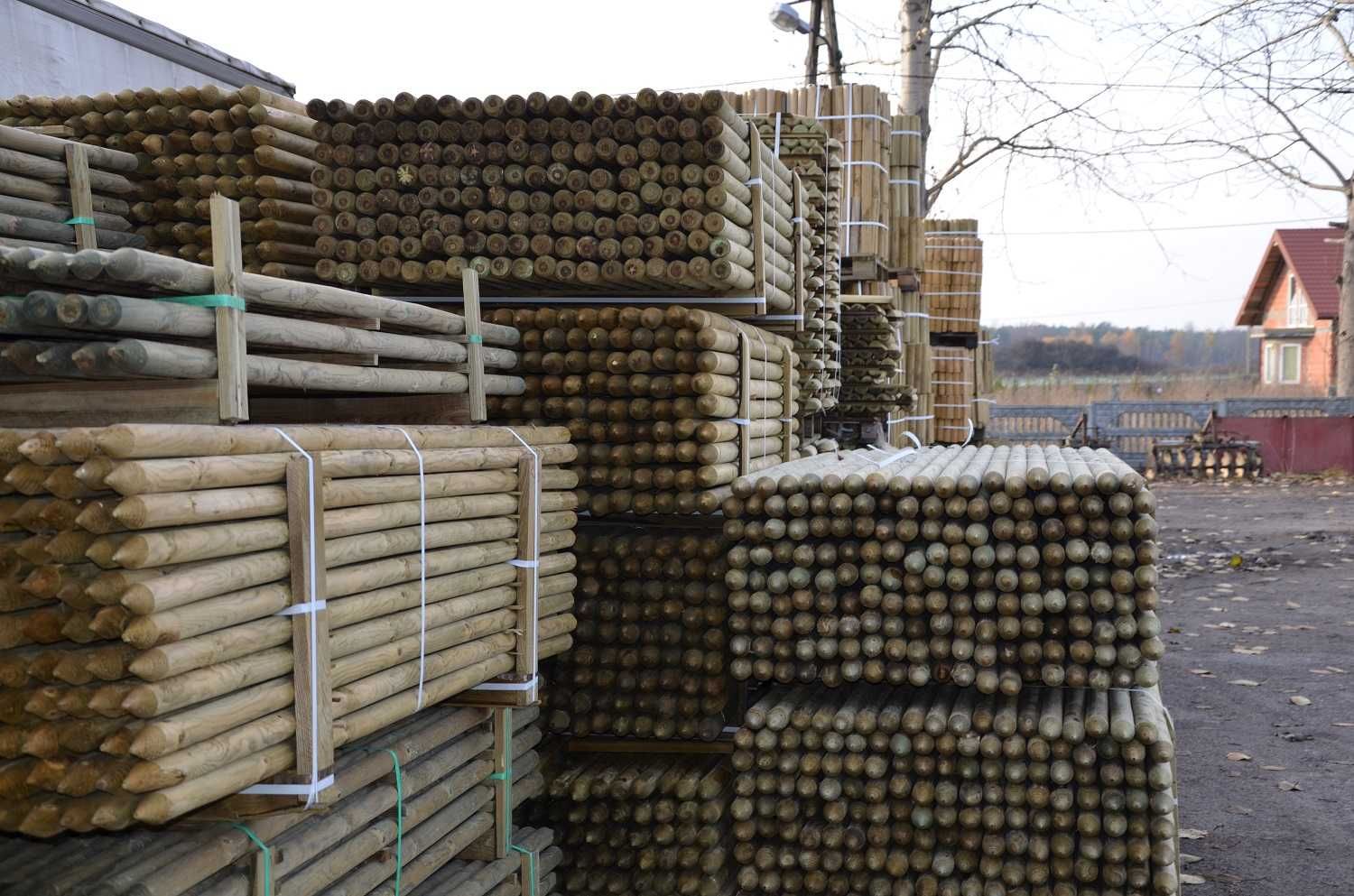 Paliki do drzewek palisada do palikowania 6x250cm WYSYŁKA KAŻDA ILOŚĆ
