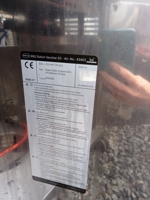 Grill gazowy duży nierdzewny