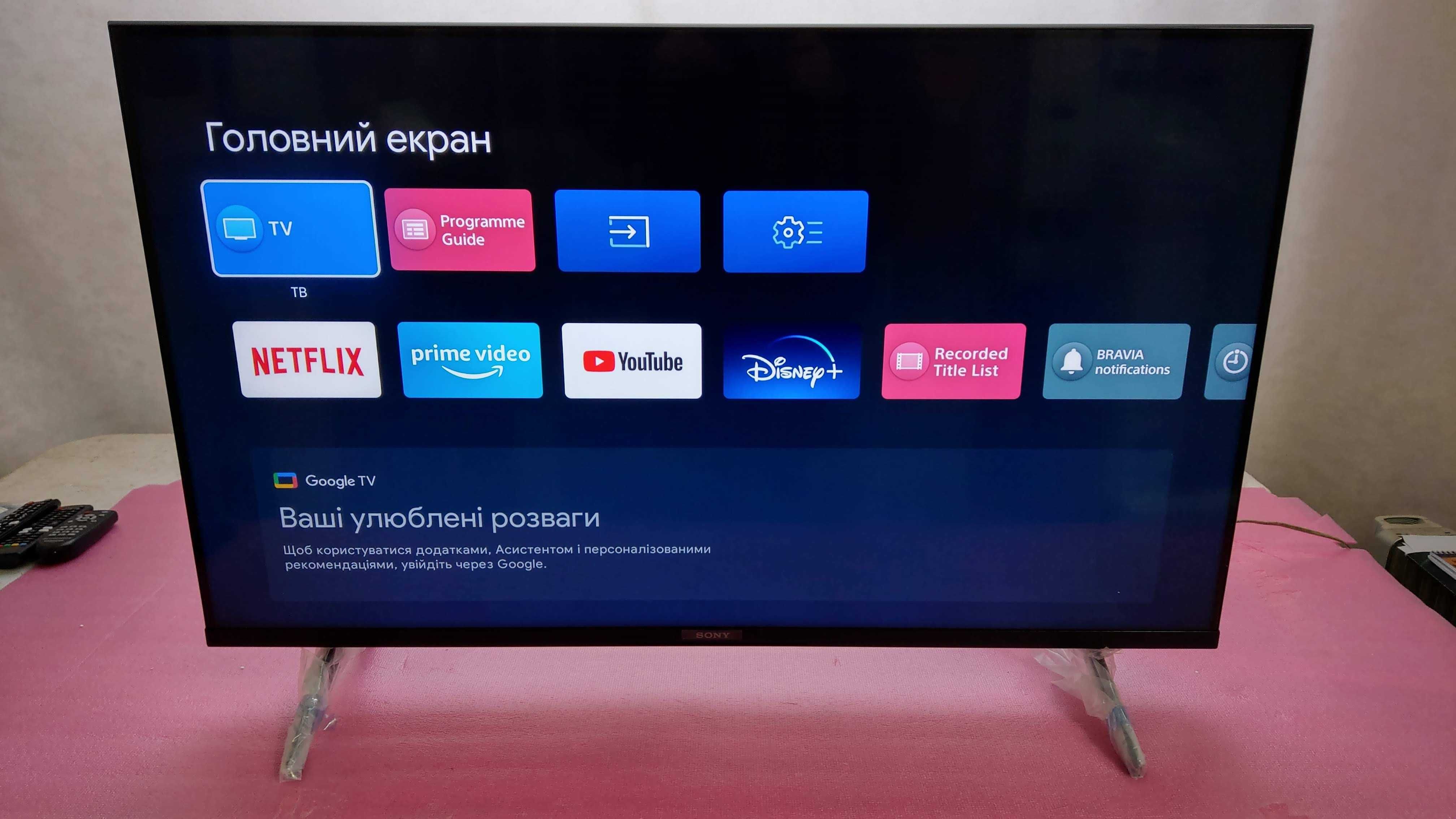 Телевізор Sony KD-43X80J 43X80J Google Tv, новий, в наявності