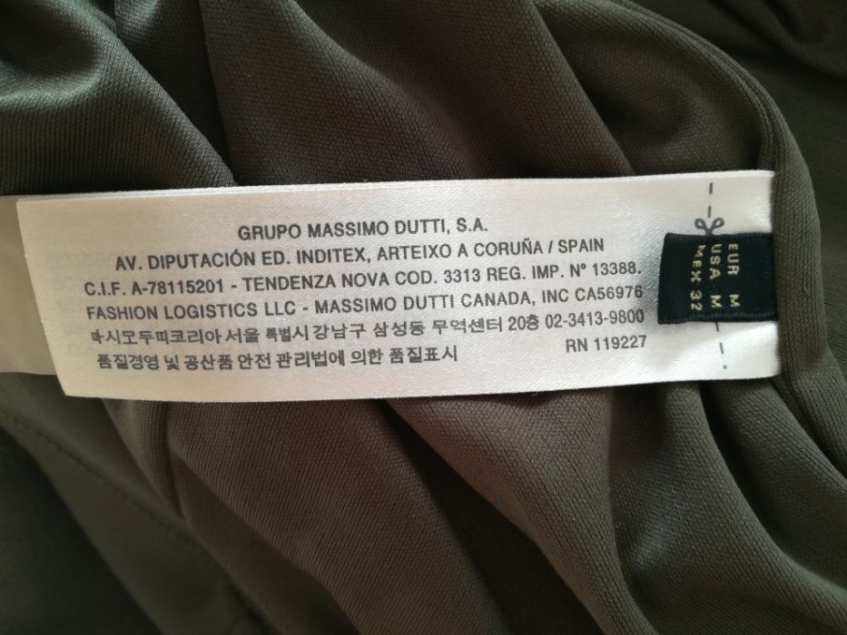 Vestido Massimo Dutti - Verde caqui - M